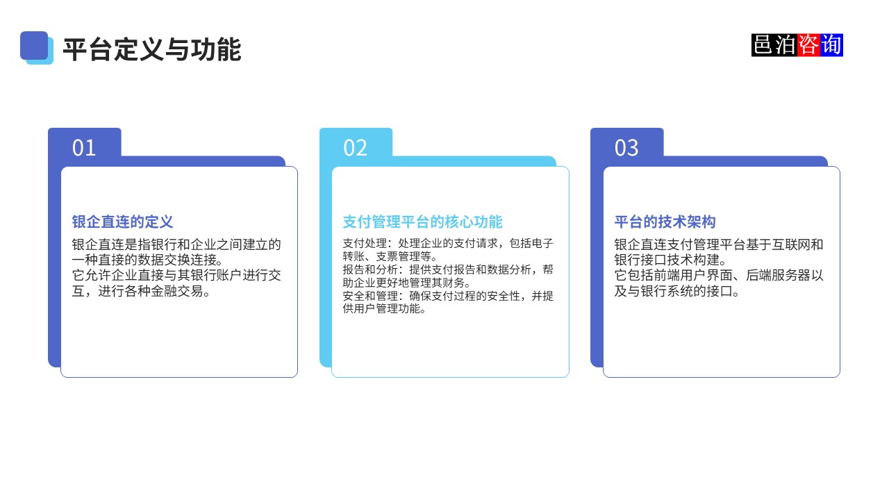 邑泊數(shù)字化智能化技術(shù)資金管理銀企直連平臺(tái)定義與功能