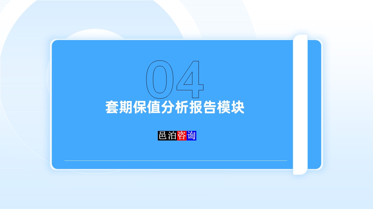 邑泊數(shù)字化智能化技術資金管理套期保值分析報告模塊