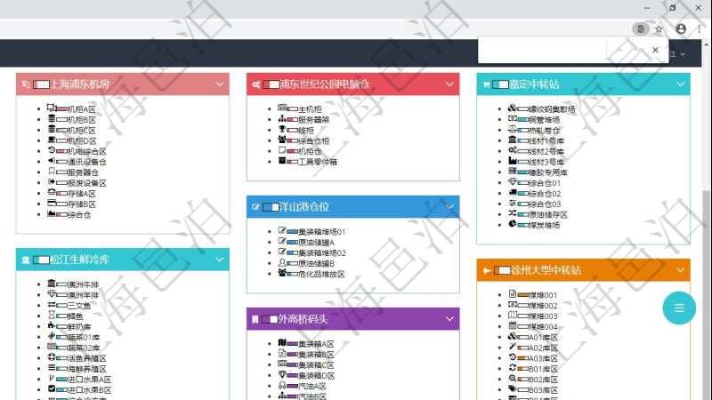 項目管理軟件倉庫管理總經(jīng)理儀表盤可以查看庫位容量進度表，包括每個倉庫不同庫柜類別已用容量進度條。