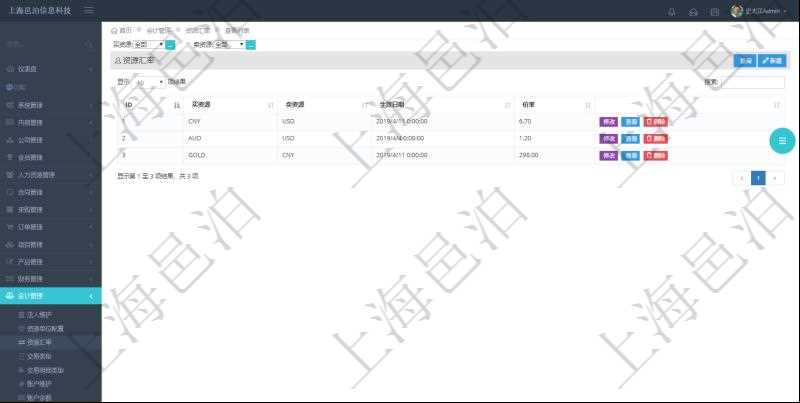 在項(xiàng)目管理軟件會(huì)計(jì)管理系統(tǒng)里，貨幣單位抽象為資源單位，進(jìn)一步支持以大眾商品直接計(jì)價(jià)及擴(kuò)展貨幣范圍與算法到一些很難簡(jiǎn)單用常規(guī)貨幣定價(jià)與計(jì)價(jià)的商品服務(wù)場(chǎng)景。可通過資源匯率查詢返回貨幣匯率并維護(hù)匯率數(shù)據(jù)，查詢資源匯率列表返回的信息有：買資源、賣資源、生效日期、價(jià)格或匯率。